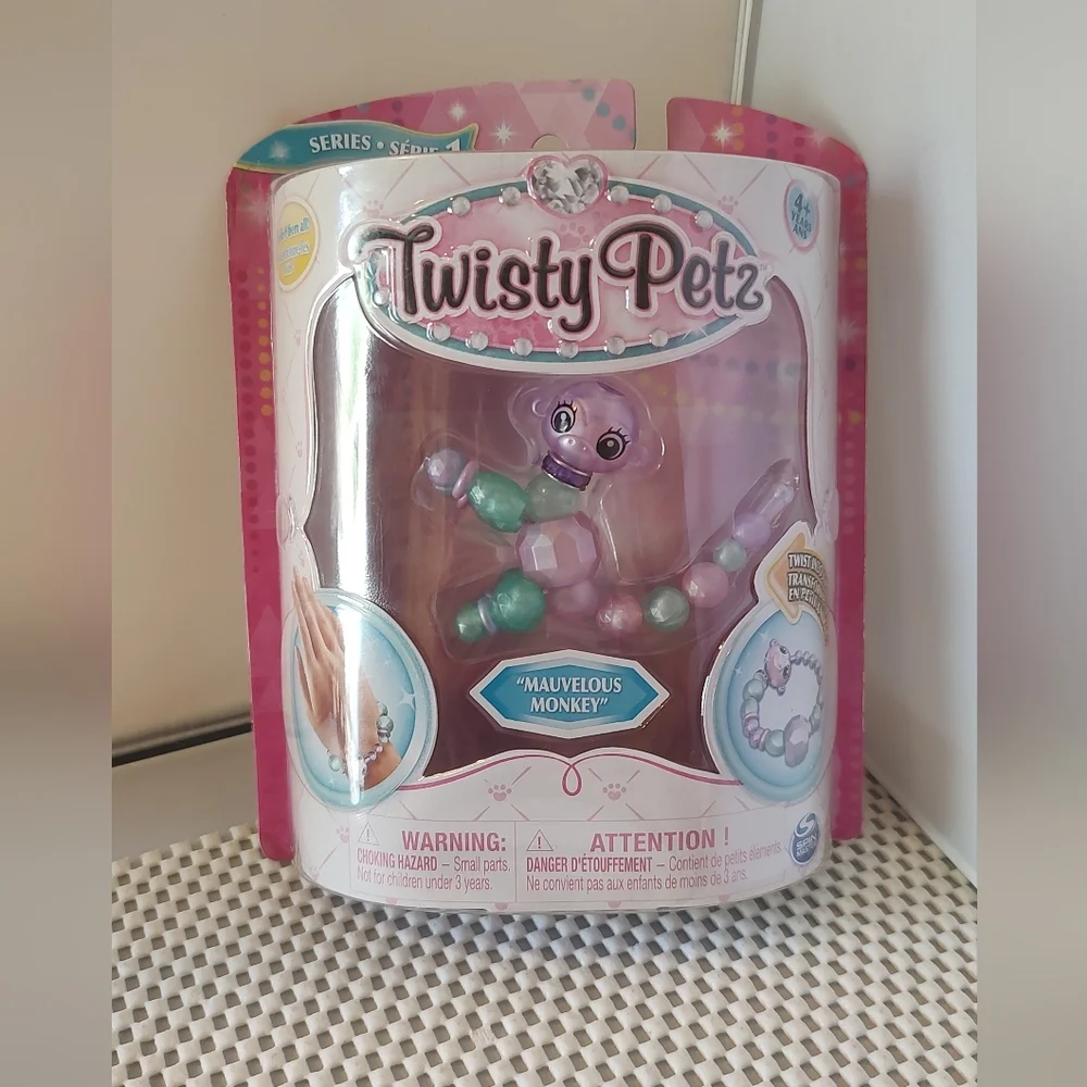 Twisty Petz Series 1 Bracelet Mauvelous Monkey Spin Master Authentic NWT